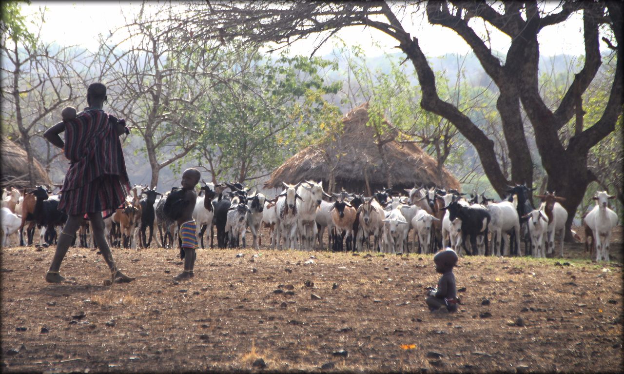 Южная Эфиопия — деревня племени Мурси ч.1 Регион народов и народностей юга, Эфиопия