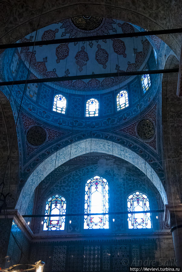 Внутри Голубой мечети Стамбул, Турция
