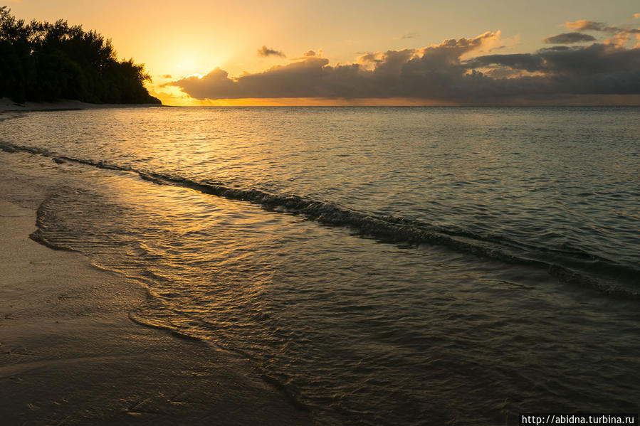 Закат на Дероше Сейшельские острова