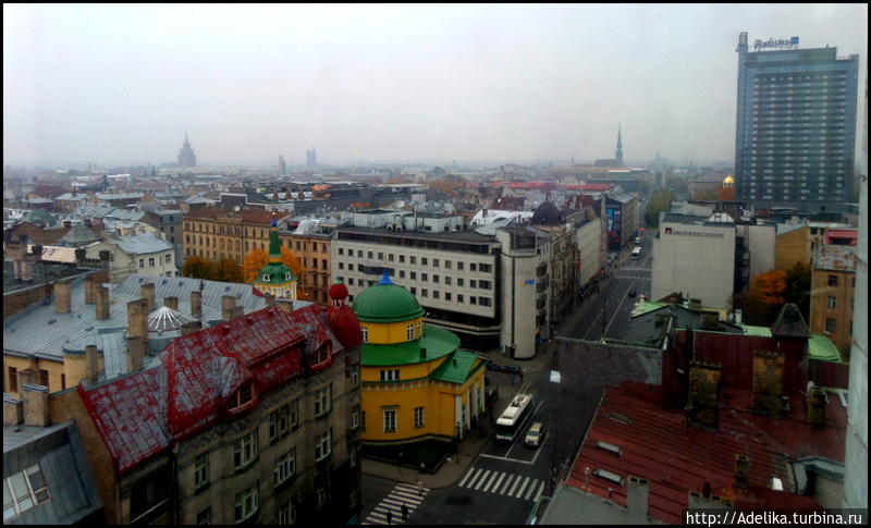 Вид на город ( Центральная библиотека) Рига, Латвия