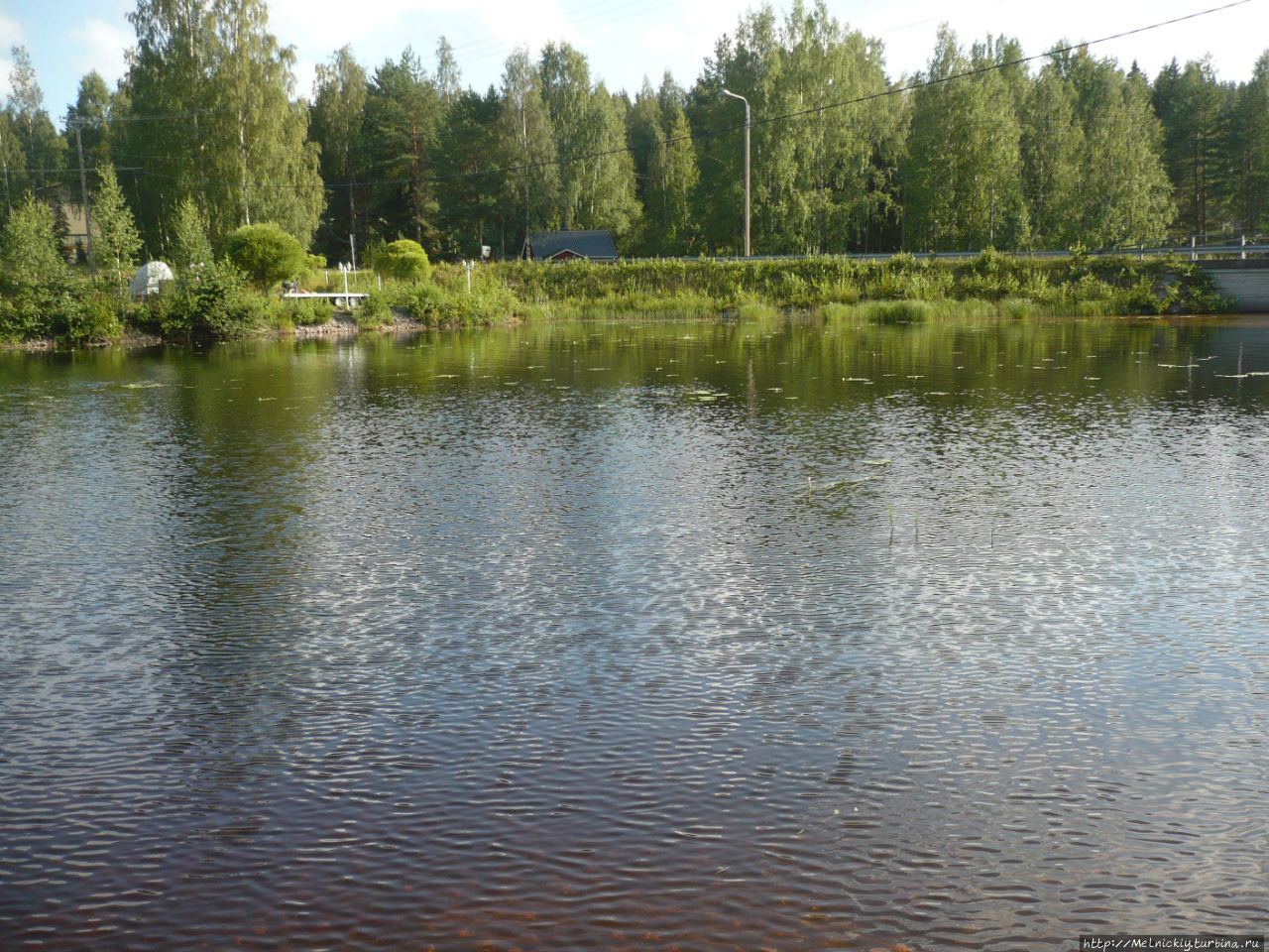Маленький посёлочек на берегу Саймы Лохилахти, Финляндия