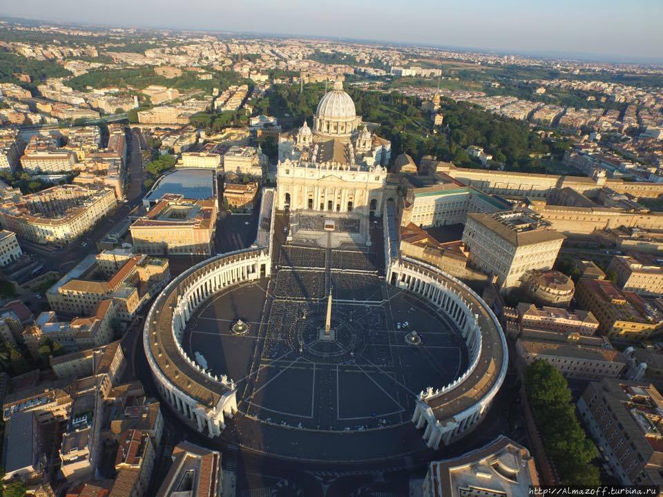 Вечный город с высоты птичьего полета Рим, Италия