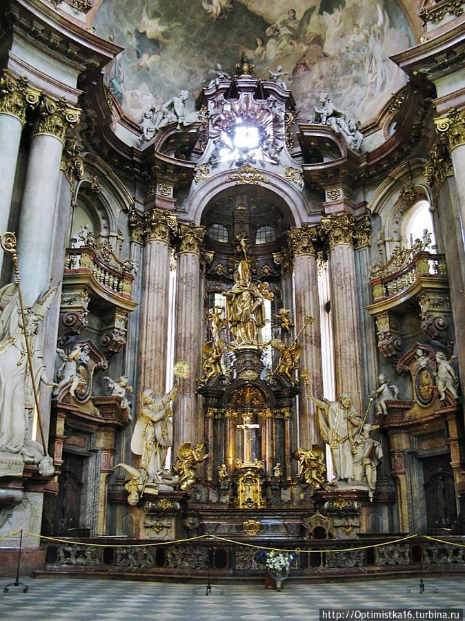 Интерьер Собора Святого Николая (фото из интернета) Прага, Чехия