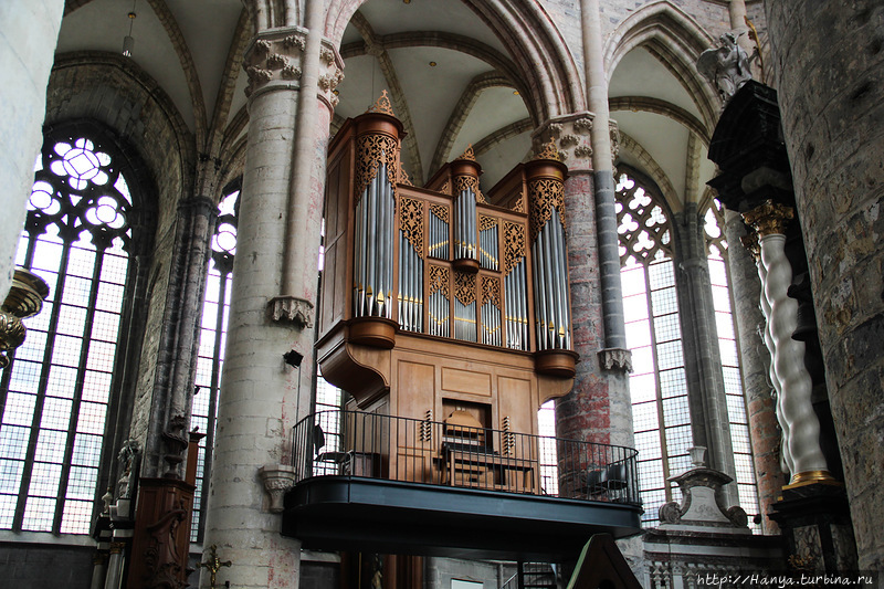 Церковь Архангела Михаила в Генте. Орган. Фото из интернета Гент, Бельгия