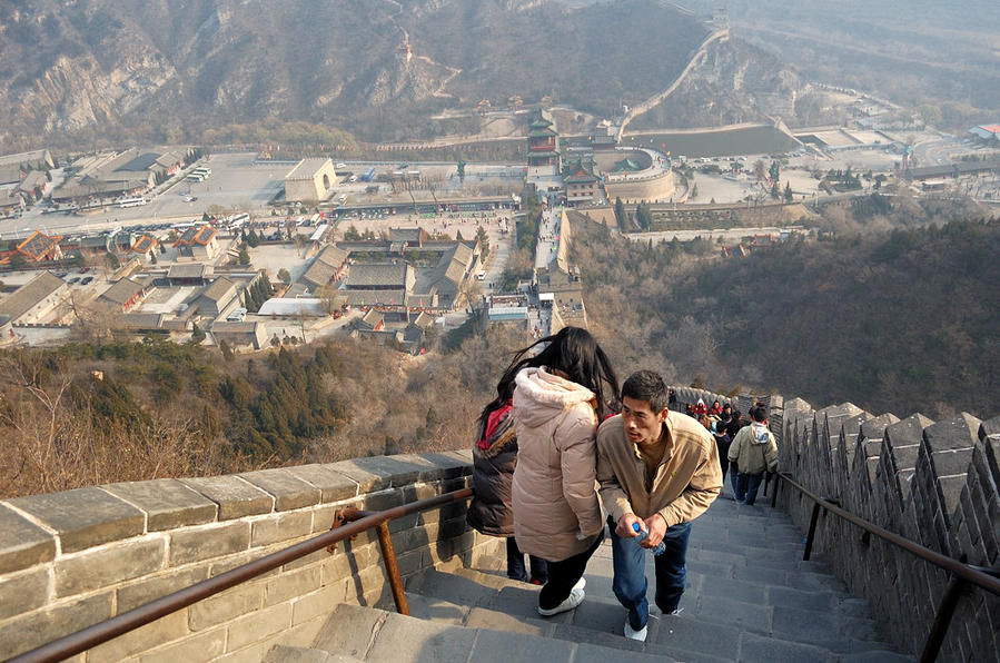 Подниматься тяжело Цзюйюнгуань (Великая Стена), Китай