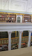 Библиотека!! Там знаменитое собрание старинных книг на русском языке.