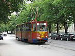 ул. Фрунзе. Старый таганрогский трамвай.