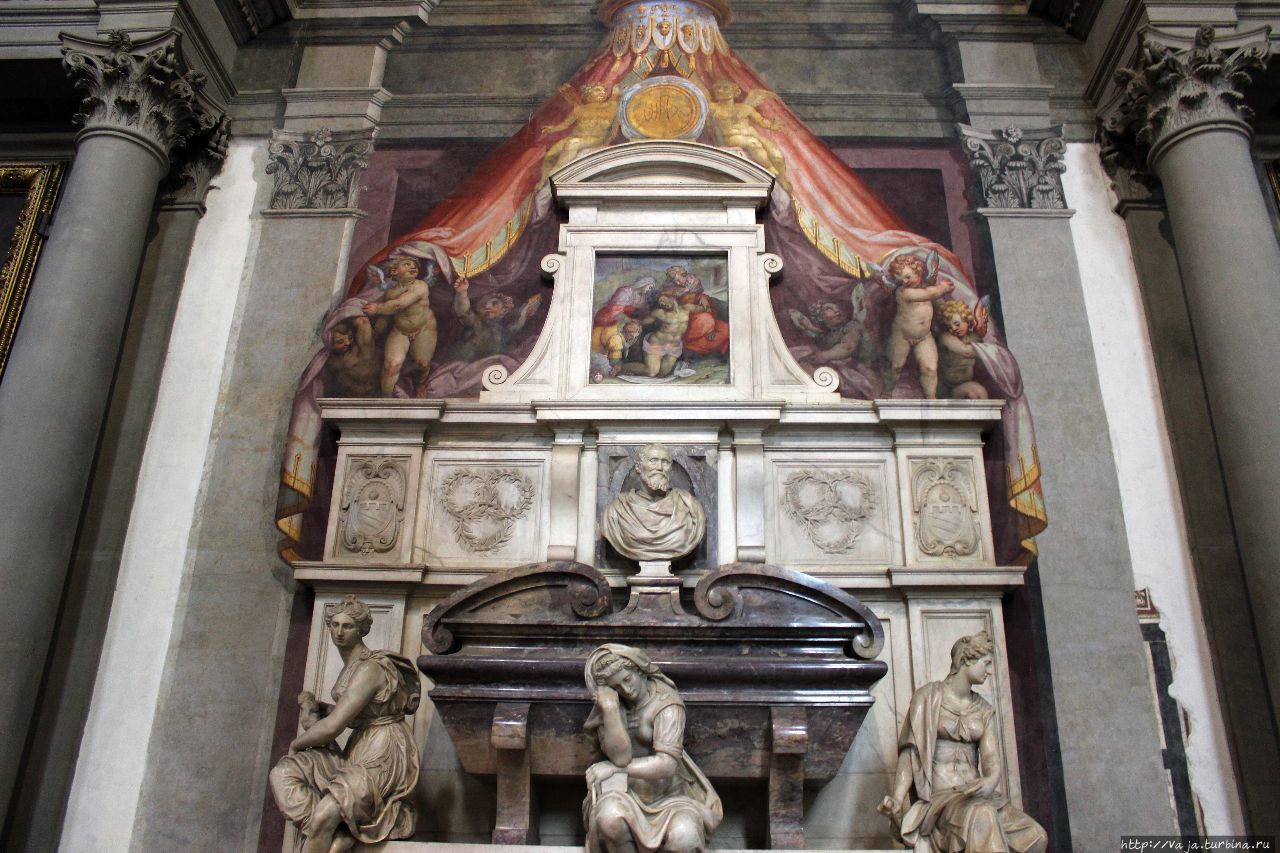 Памятник Микеланджело Буонарроти.Проектировал памятник Джорджо Вазари Флоренция, Италия