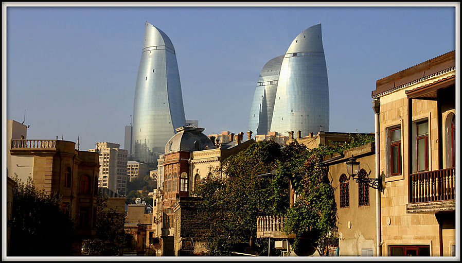 Знакомство с самым большим городом Кавказа Баку, Азербайджан