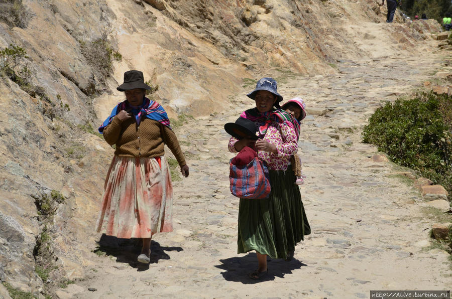 Традиционные одежды на острове Солнца Перу