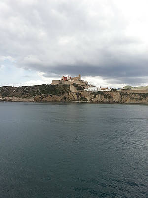 Вид на крепость с моря.