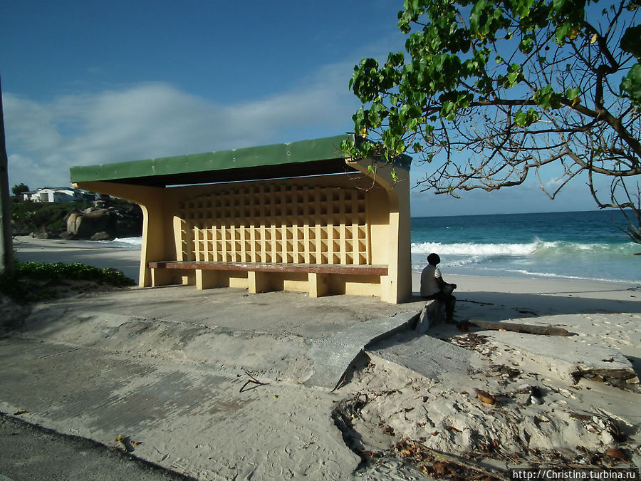 Ради ожидания на такой остановке я готова ездить на общественном транспорте ... Остров Маэ, Сейшельские острова