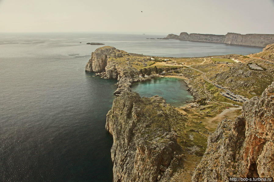 Бухта Святого Павла Линдос, остров Родос, Греция