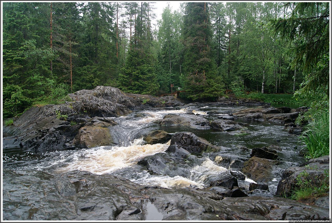 Водопады  Ахвенкоски Рускеала, Россия