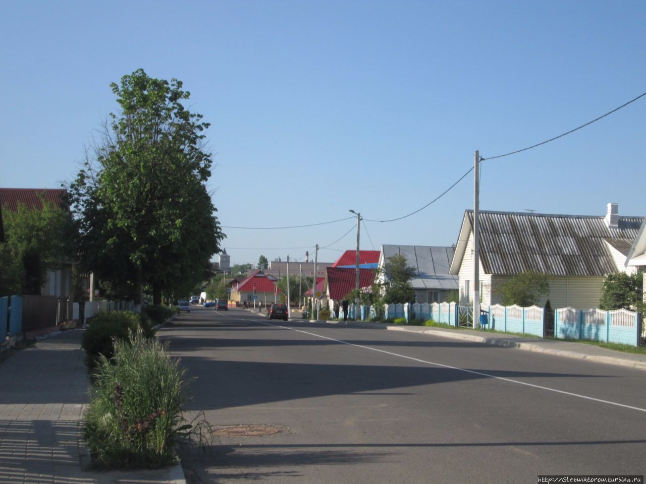 Прогулка от автостанции к центральной площади Глубокое, Беларусь