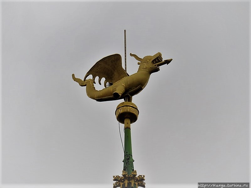 Дракон на Белфри в Генте. Фото из интернета Гент, Бельгия