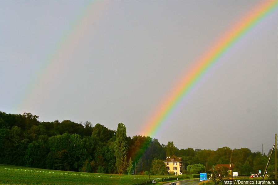 Нед(п)остижимая двойная радуга Кантон Во, Швейцария