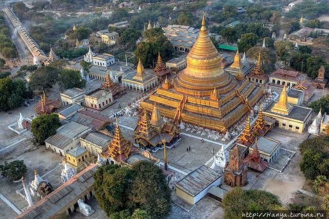 Пагода Швезигон. Фото из интернета Баган, Мьянма