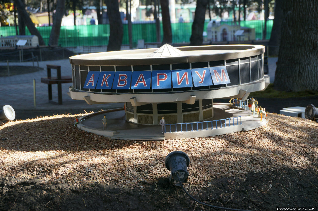 Аквариум Алушты, расположенный в здании троллейбусных касс Алушта, Россия