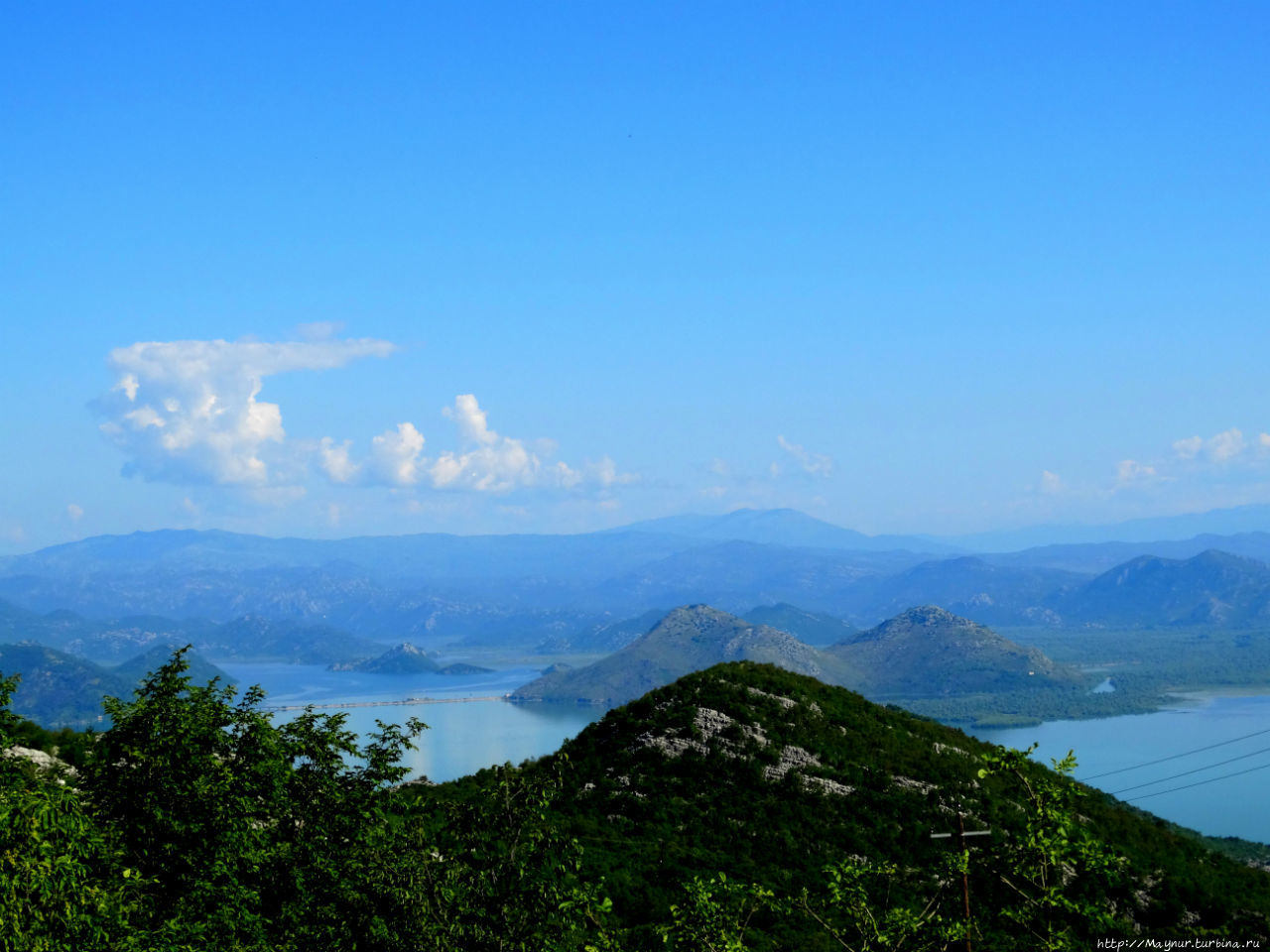 Вид на Скадарское озеро. Бар, Черногория