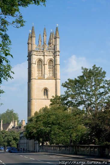 Магдален Колледж, Оксфорд. Башня. Фото из интернета Оксфорд, Великобритания