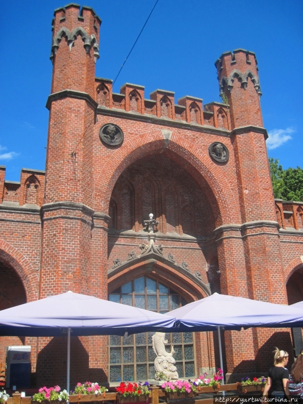Рядом с музеем янтаря находятся Росгартенские ворота (Rossgärter Tor) — одни из семи сохранившихся городских ворот Калининграда. Ворота имеют всего один проезд шириной четыре метра. С обеих сторон по бокам от проезда расположено по три каземата. В настоящее время здесь располагается ресторан. Калининград, Россия