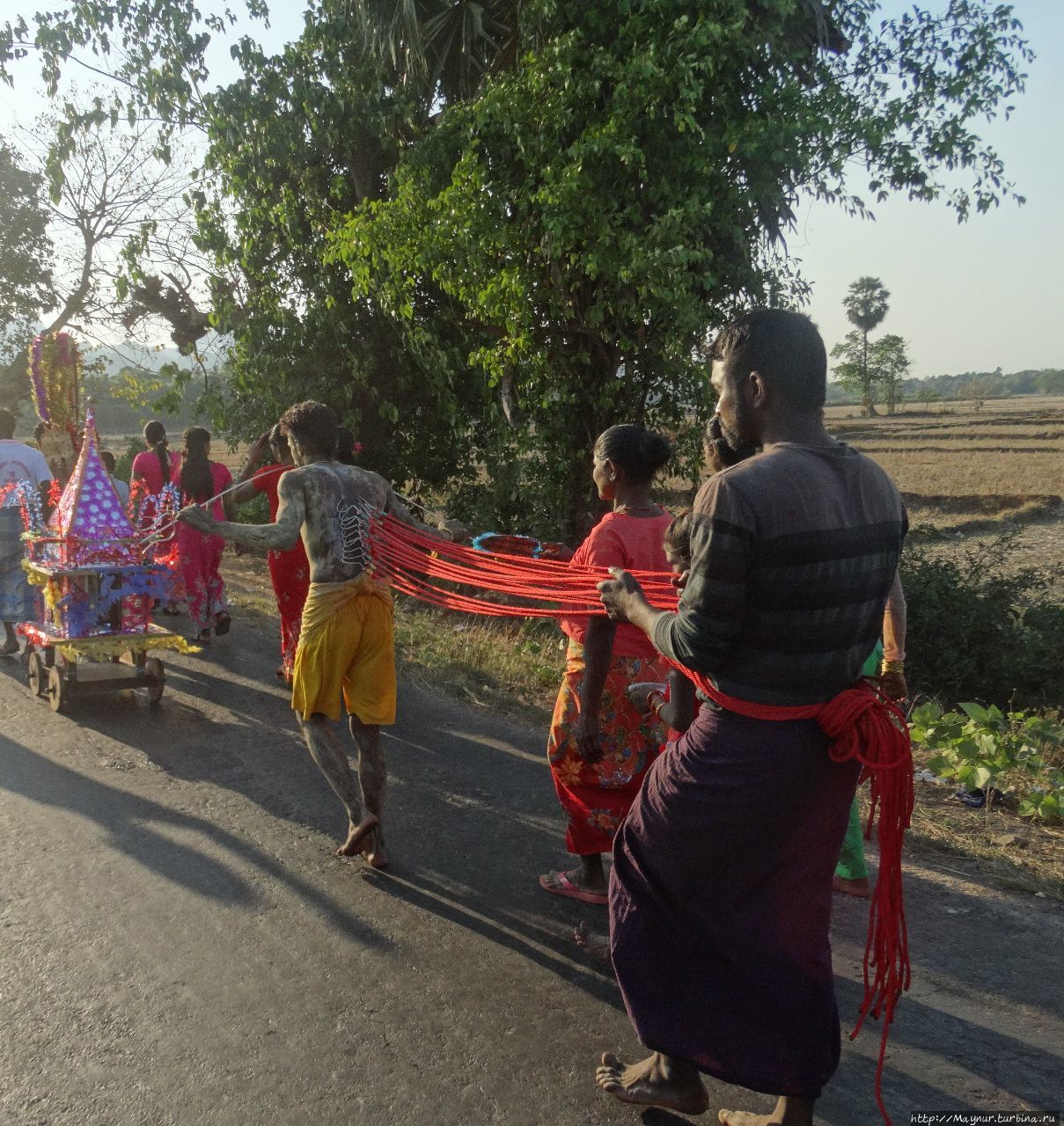 Мьянма. Индуисткий праздник Тайпусам... Хпа-Ан, Мьянма