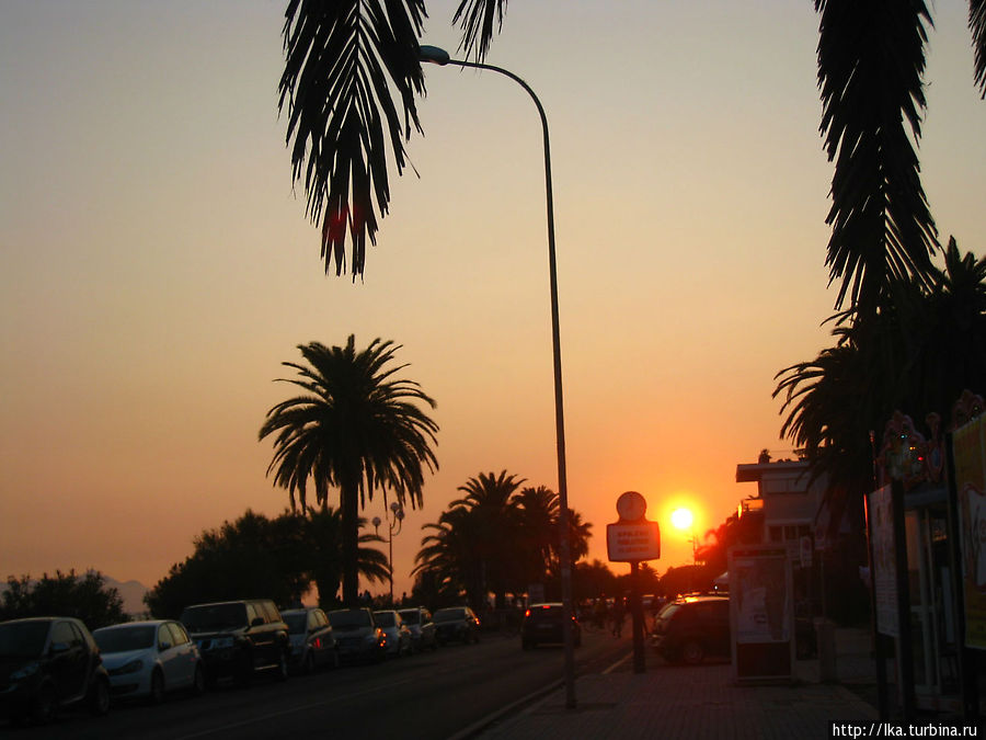 вечерняя Террачины Террачина, Италия вечерняя Террачины Террачина, Италия