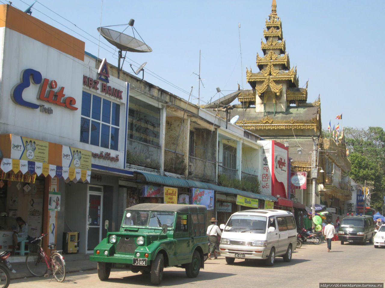 Прогулка по кварталам около рынка Патейн, Мьянма
