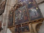 Sebastiansaltar. Алтарь Св. Себастьяна, картины датируются 1520–30 годами. Дар гильдии лучников.