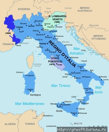 Италия в 1861 году (Из Ин