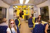 В вагонах стокгольмского метро очень комфортные сиденья