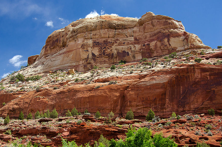 Поход к водопаду Calf Creek Falls Тропик, CША