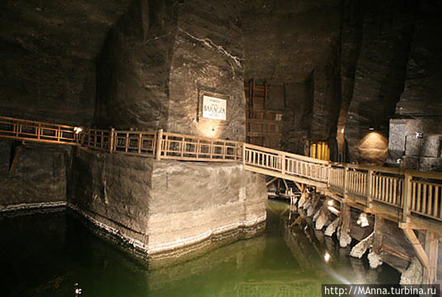 Подземные озёра в шахте. Величка, Польша