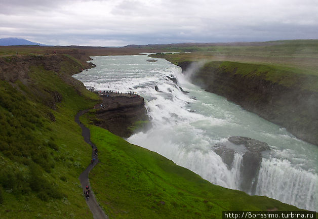 Золотой водопад — сохраненный для нас отважной исландкой Сигритур. Исландия