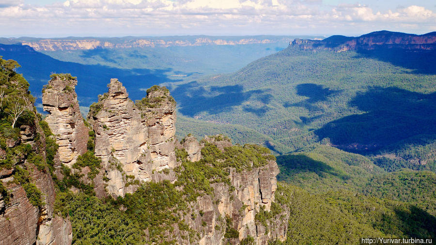 Знаменитые скалы Три сестры Сидней, Австралия