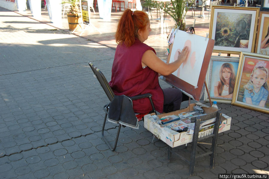 Уличные художники Солнечный Берег, Болгария