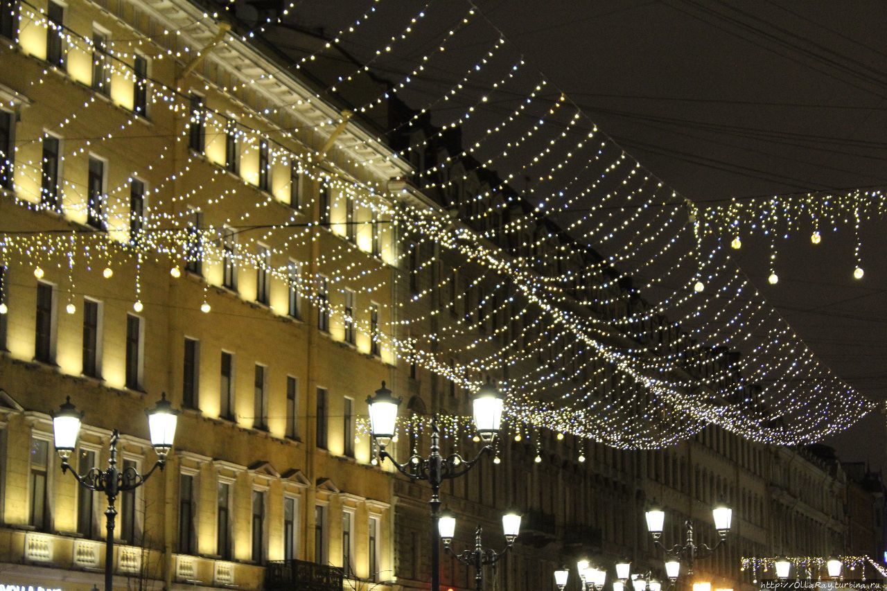 Санкт-Петербург: новогодний и ночной. Санкт-Петербург, Россия