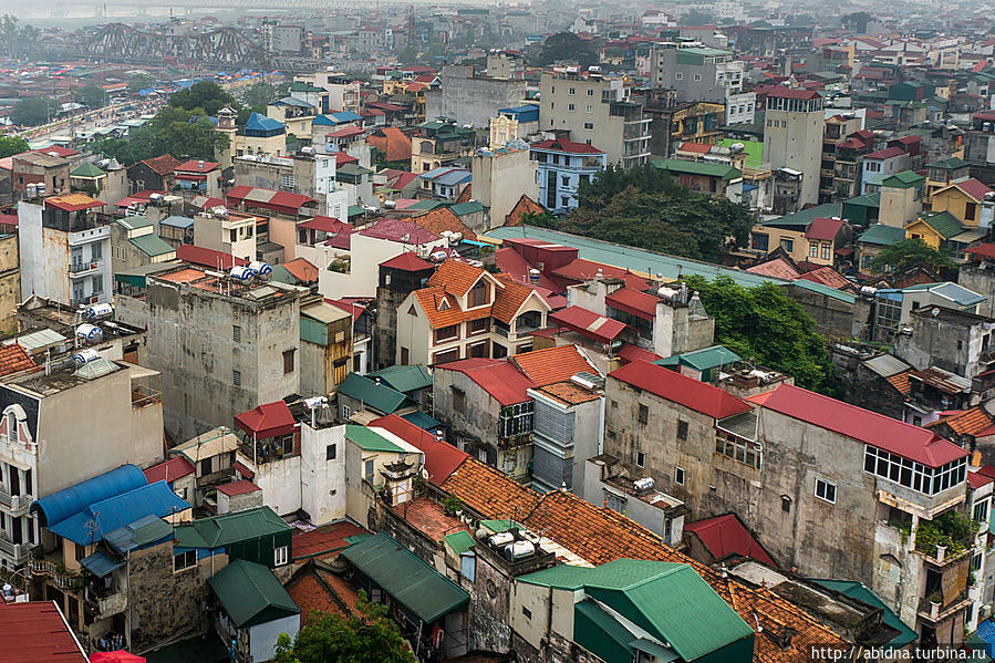 Цветные крыши Ханоя Ханой, Вьетнам