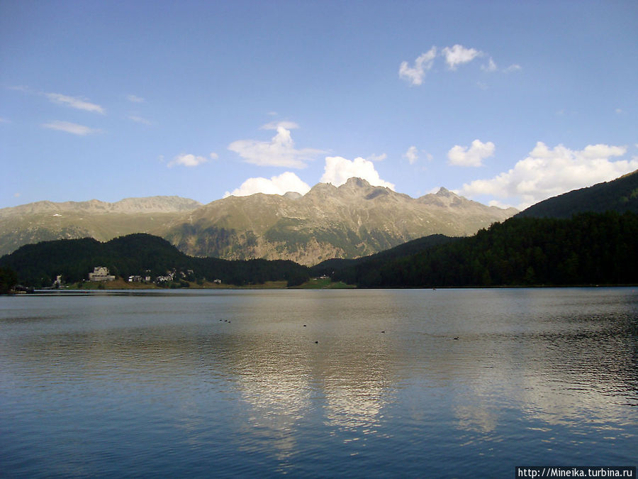 Озеро Санкт-Мориц Сан-Мориц, Швейцария