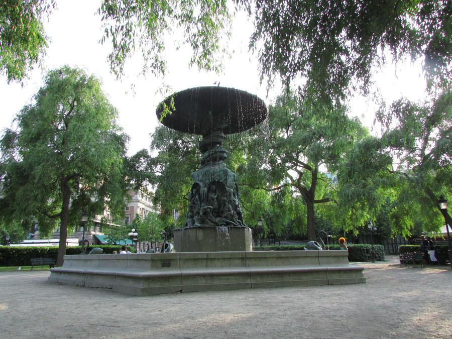 Фонтан, символизирующий Стокгольм Стокгольм, Швеция