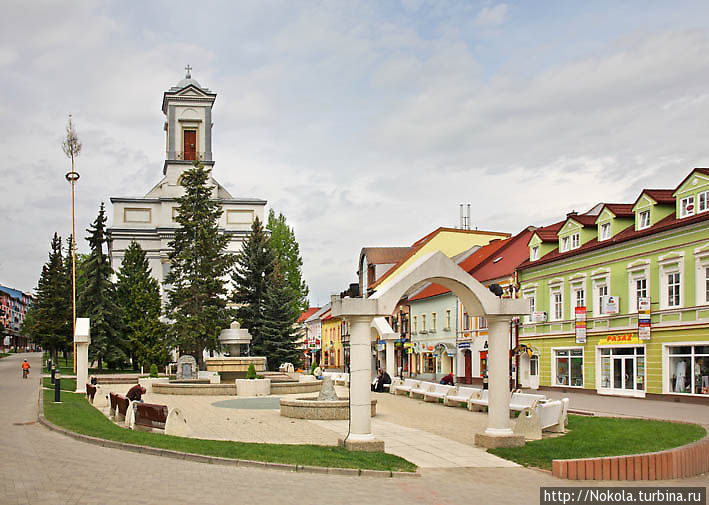 Лютеранская церковь Св. Троицы на площади Св. Эгидия Попрад, Словакия