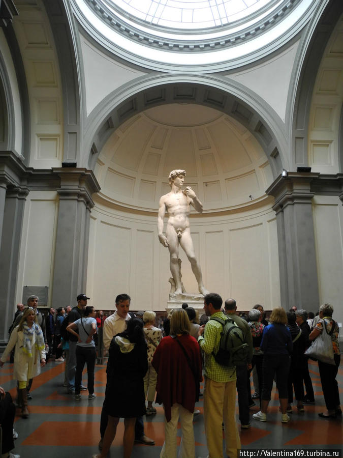 Давид Микеланджело в галерее Академии Италия