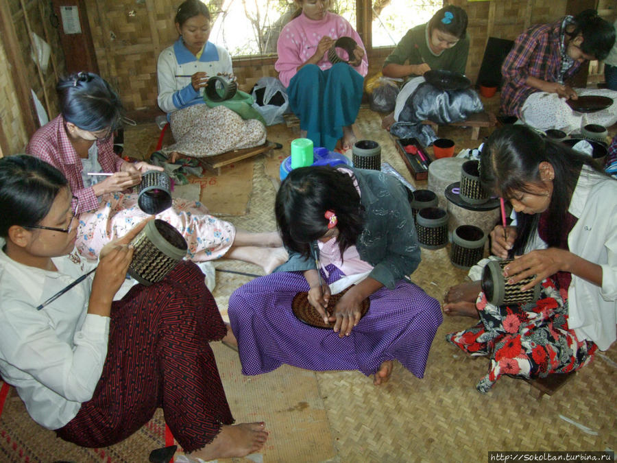 Роспись лаковых изделий Мьянма Роспись лаковых изделий Мьянма