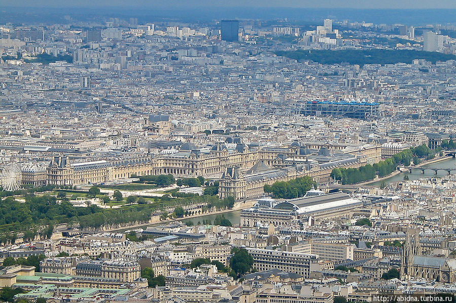 Вид на Лувр Париж, Франция