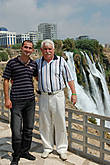 Я с Эдиком на фоне водопада в Анталье