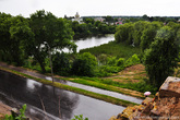 Городской пейзаж Бердичева.

Через весь город протекает река с живописным названием Гнилопять.