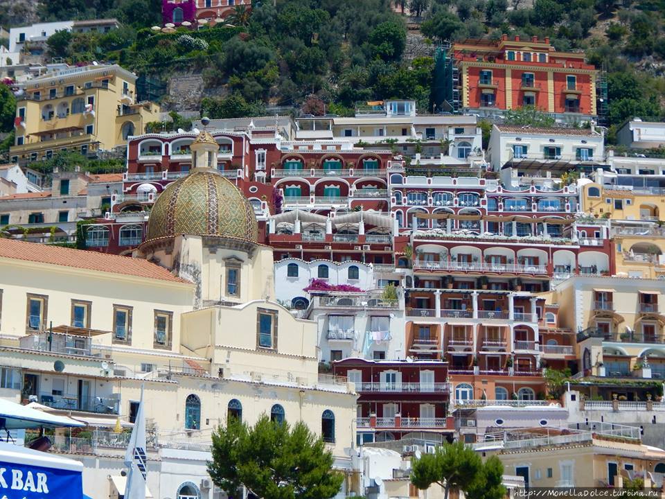 Костиэра Амалфитана: панорама comune Positano Позитано, Италия