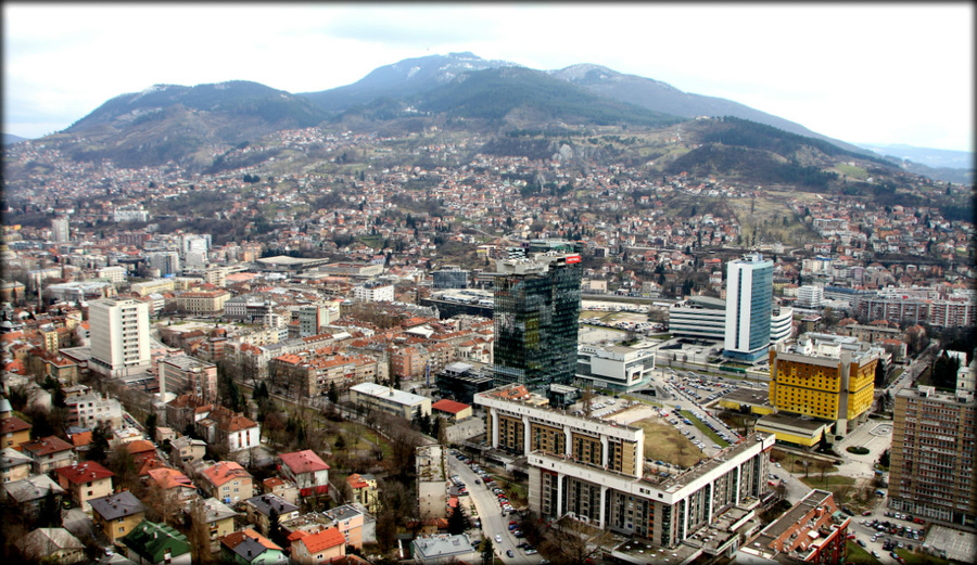 Сараево - вид сверху