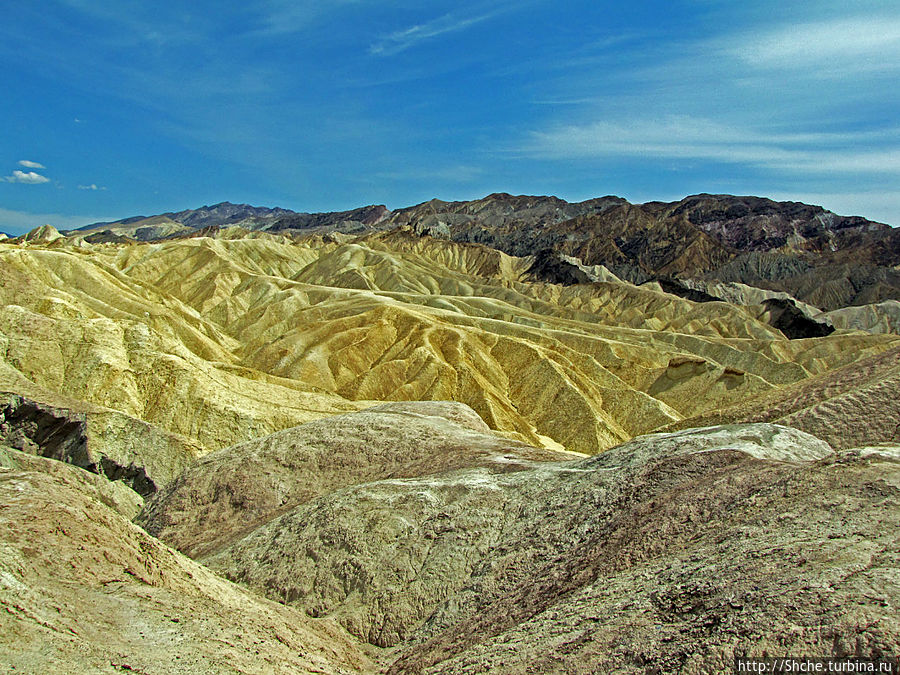 Долина Смерти. Легендарный Забриски Поинт (Zabriskie Point) Национальный парк Долина Смерти, CША